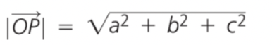 - To determine the magnitude of OP we can use this formula to prove such where OP= (a,b,c).