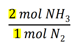 Conversion Factor: use the mole ratio as a conversion factor to find an unknown value