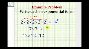 Exponential Form