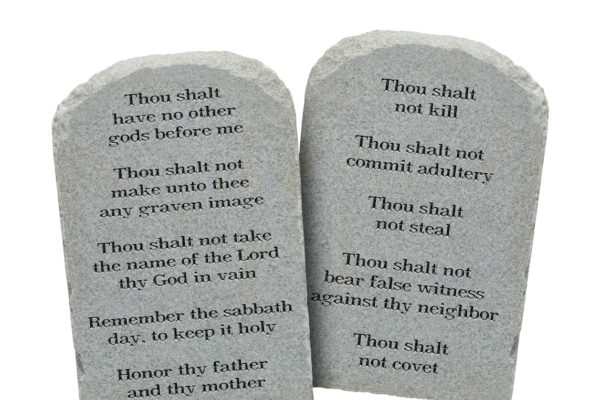 After escaping; God creates a new covenant   with them;   the 10 commandments