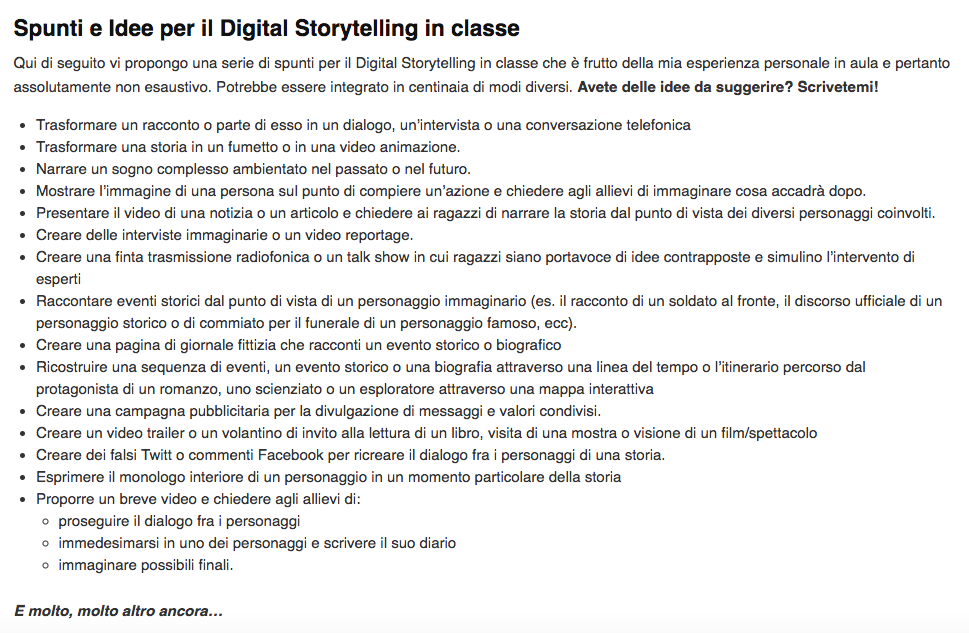 da A. Laghigna, Percorsi di Digital Storytelling: dalla teoria alla pratica