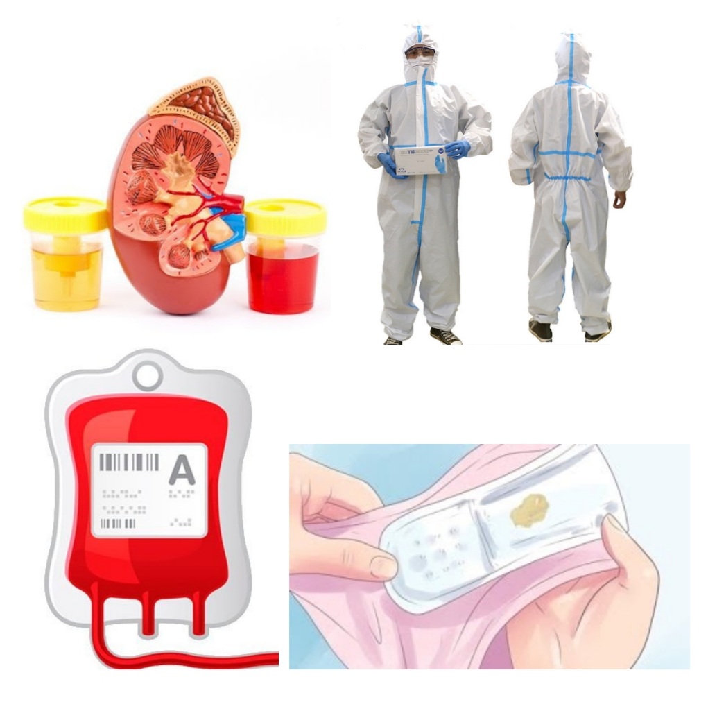Orina.
Semen.
Sangre.
Líquido cefaloraquideo.
Secreciones variables.
Leche materna.