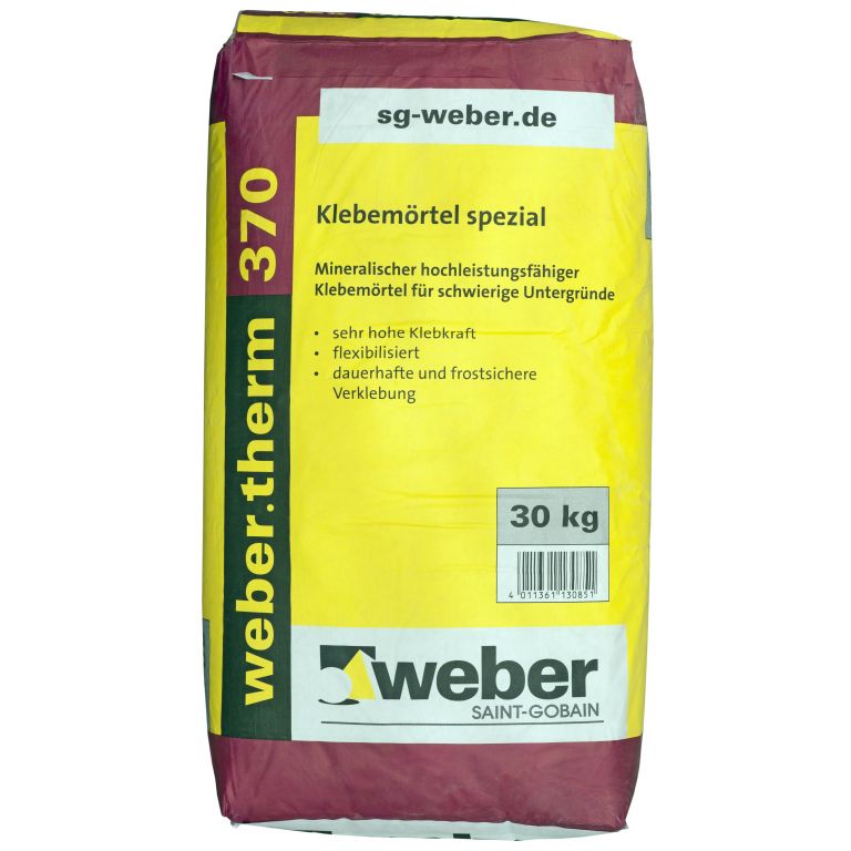 webertherm 370 SF
Väga suure nakketugevusega
külmakindel klinkertellistega nakkesegu