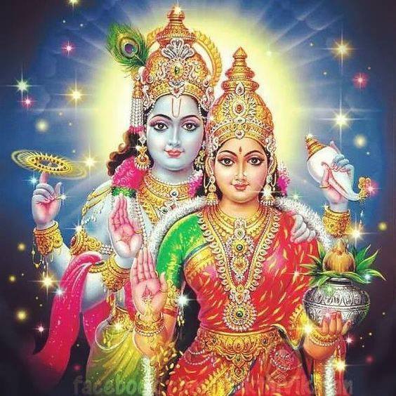 Vishnu initially had 3 wives;  Lakshmi (the goddess of good fortune), Saraswathi (the goddess of wisdom) and Ganga (the godde