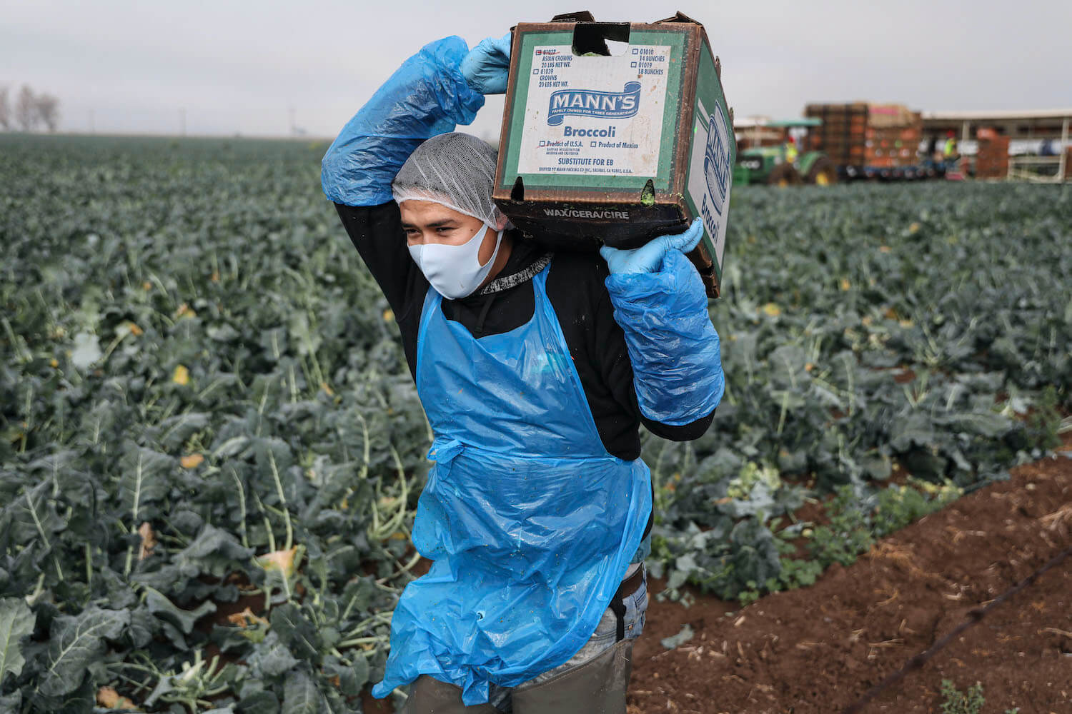 people who work outside negatively affected by weather.
( construction, lawn workers, and farmers)