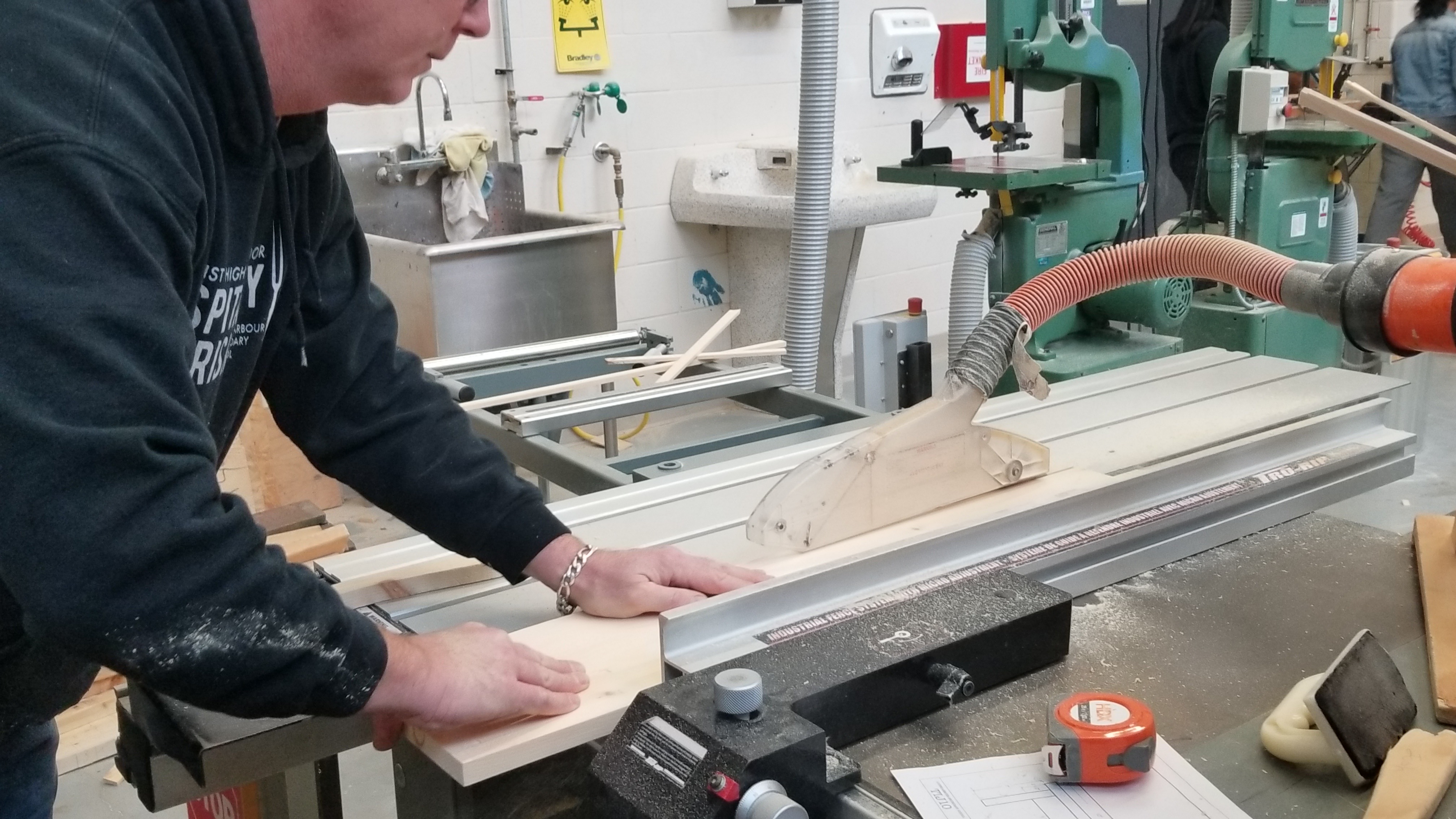 Table Saw, to make edges parallel to each other.