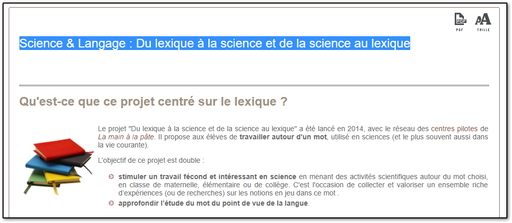 Sciences et langage