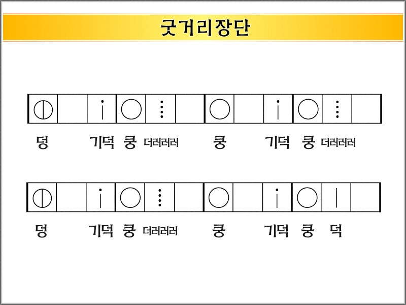 (자)음-굿거리장단