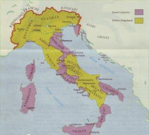 Italia divisa in due parti