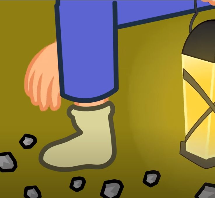 Rocks helped them found their way back home.