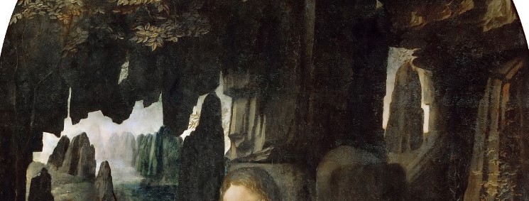 il PESAGGIO è roccioso e spigoloso e da esso fuoriescono spiragli di luce che esaltano i personaggi