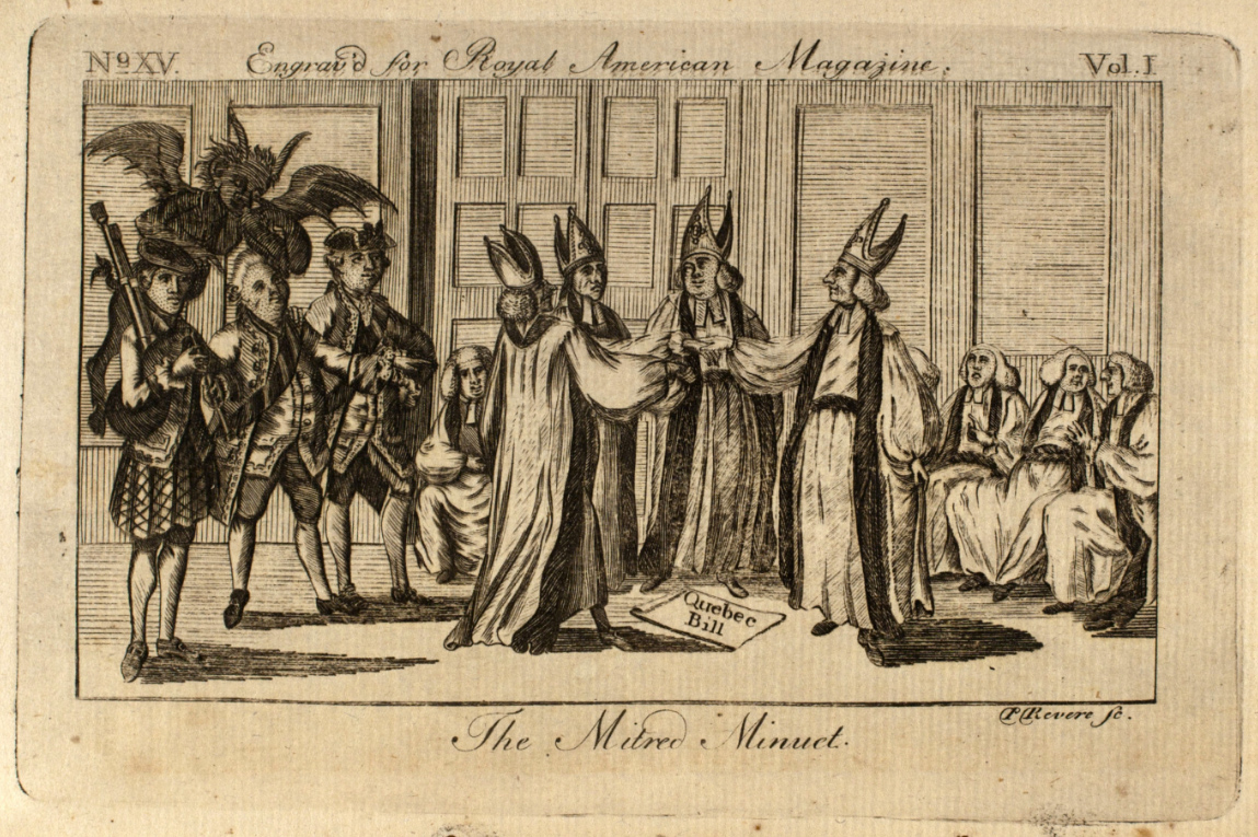 Quebec Act: An agreement led by Carleton where he pushed through the Quebec Act of 1774, which mainly expanded the borders of