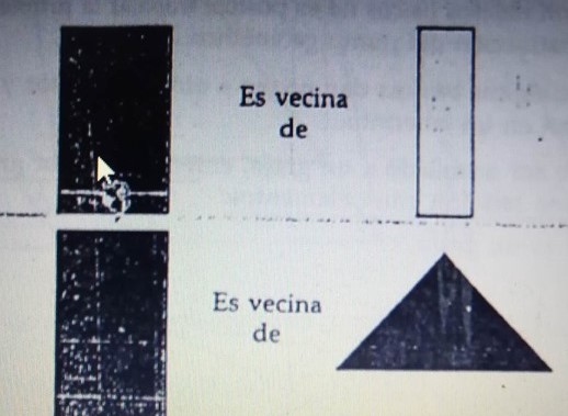 Relación espacial que se establece entre los elementos del todo y se presenta cuando dos o mas de ellos están uno al lado del