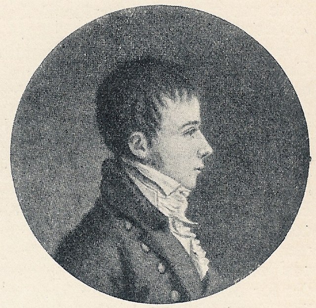 Figura 12 Retrato de Hans Christian Ørsted en su juventud.
Fuente: Saddhiyama. (1920). Retrato de Hans Christian Ørsted joven