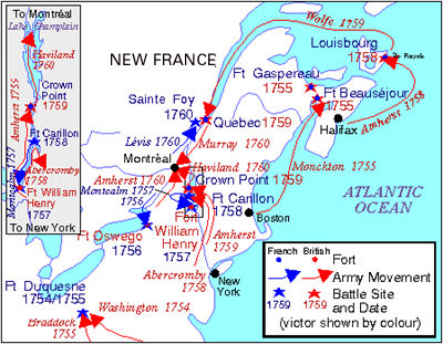 The is a map of all the battles.