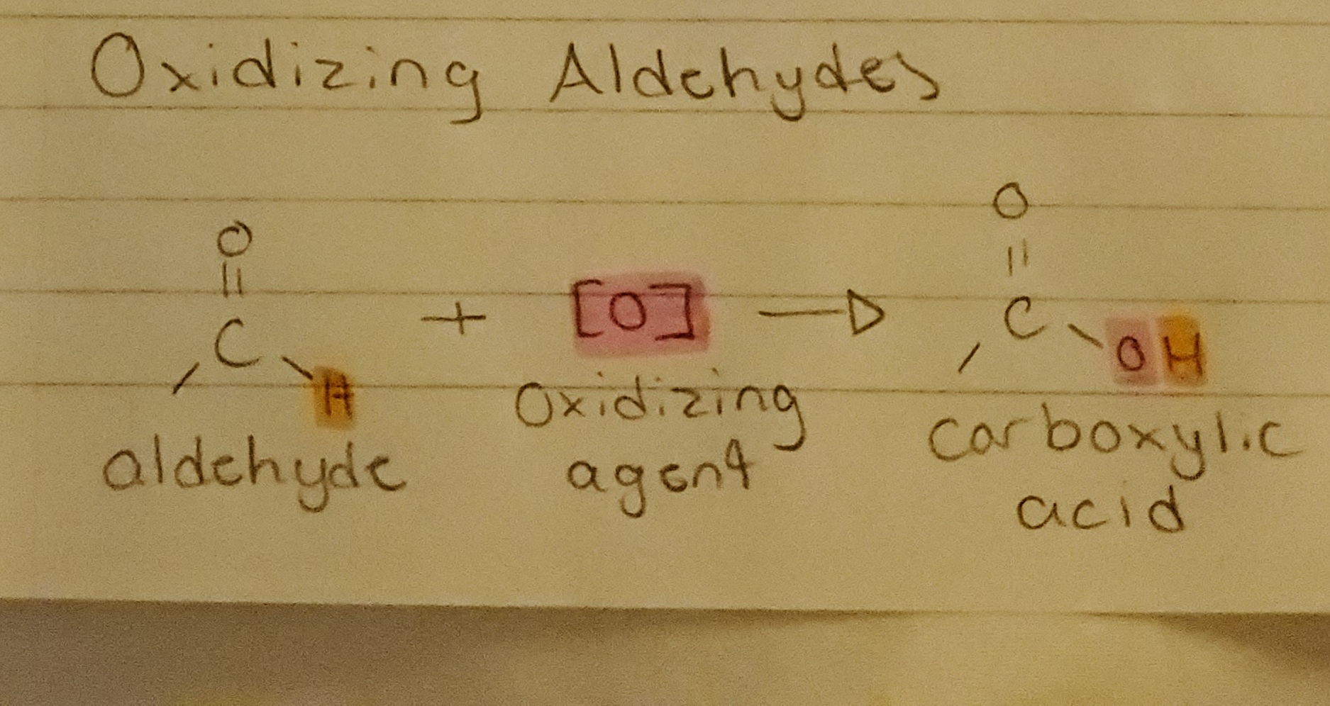 Of an Aldehyde