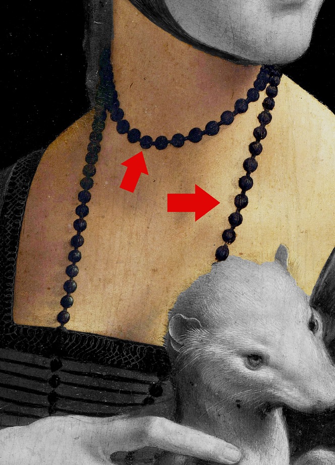 La COLLANA DI GRANITO è simbolo di forza e del potere di Ludovico, e allo stesso tempo rappresenta l’amore fedele della donna