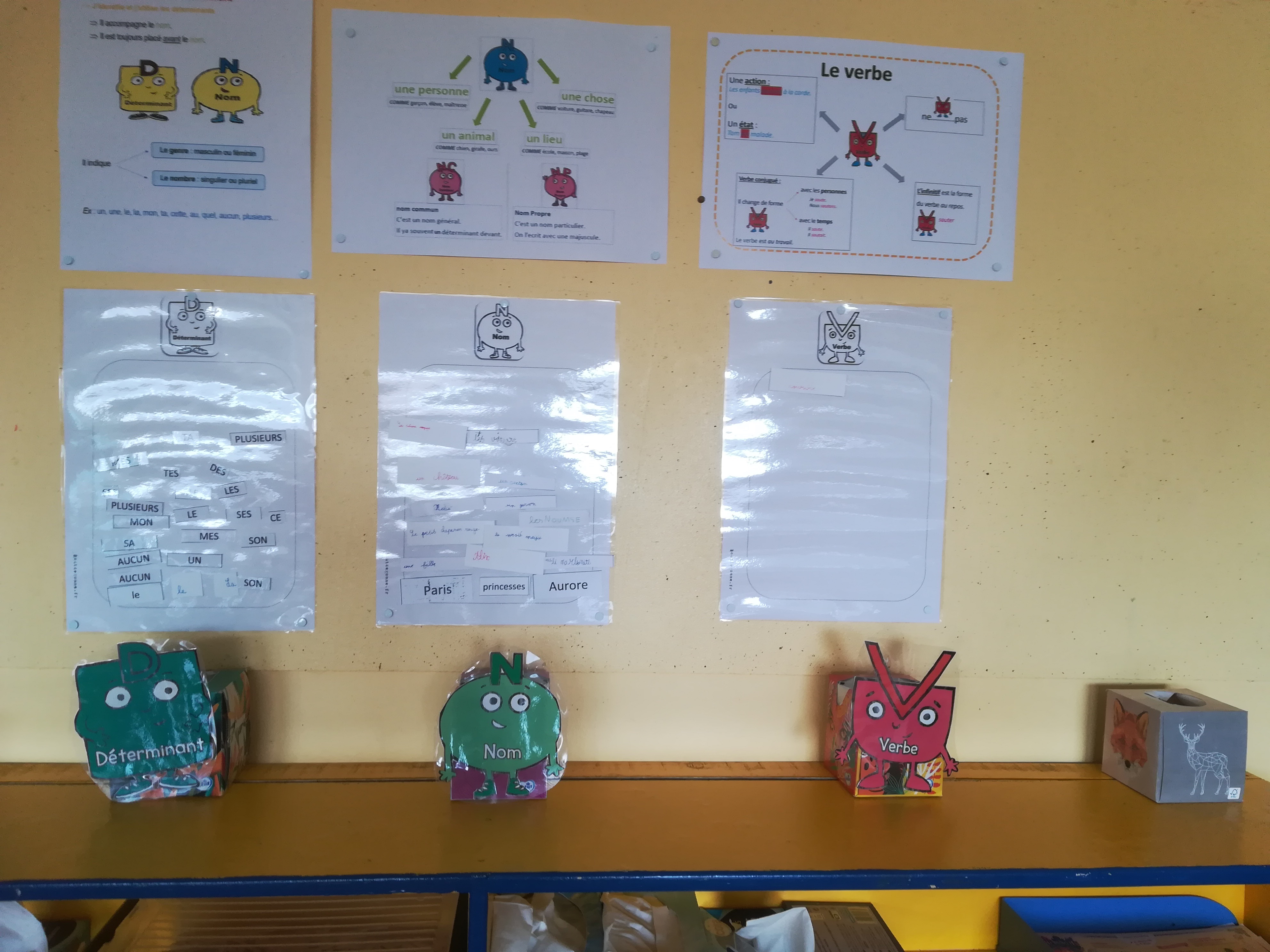 Boite de tri et affiches "COMME"