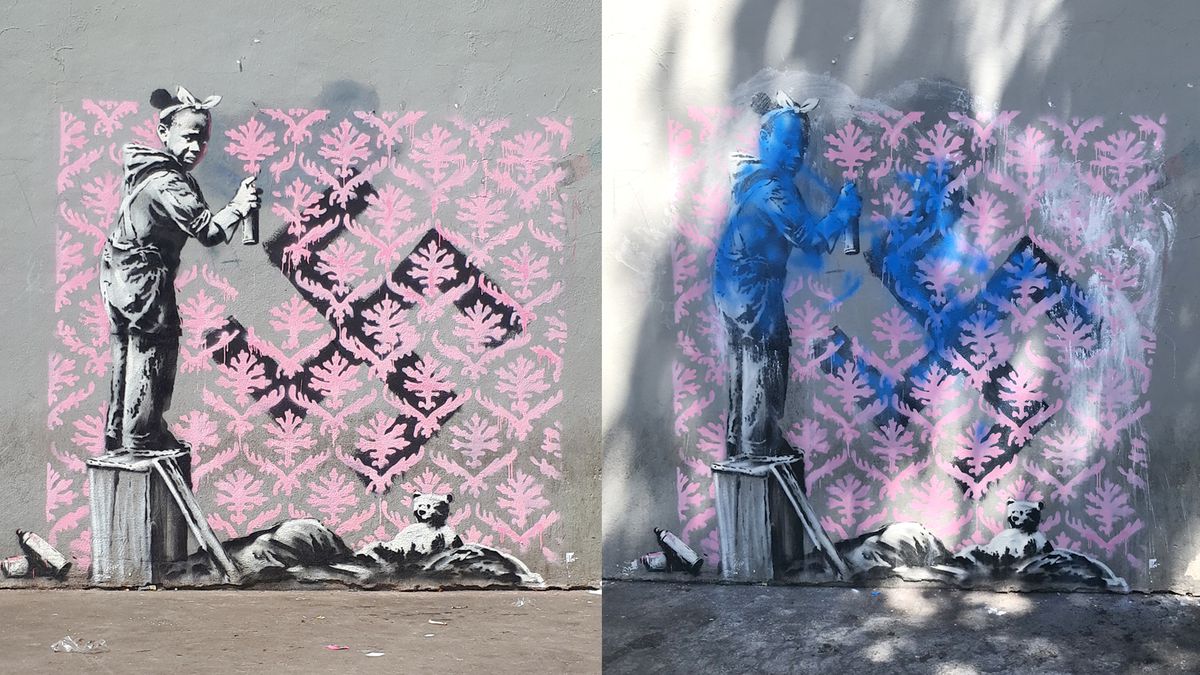 Fille couvre la croix