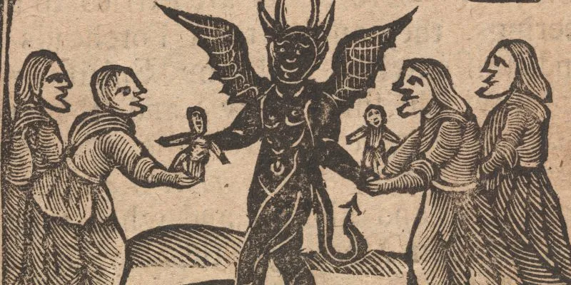 Includes complex drawings of 
examples of witchcraft. Photos express
 the general ideals.