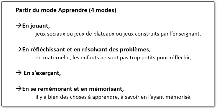 2 - Organiser des modalités spécifiques d'apprentissage