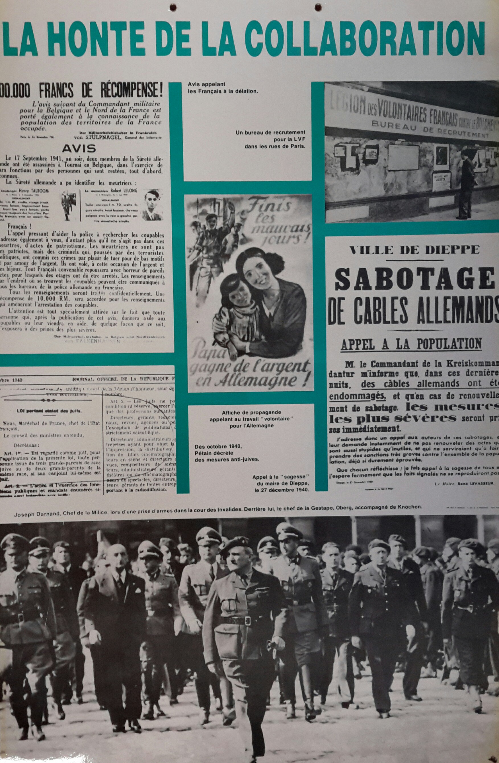 Exposition résistance et déportation
