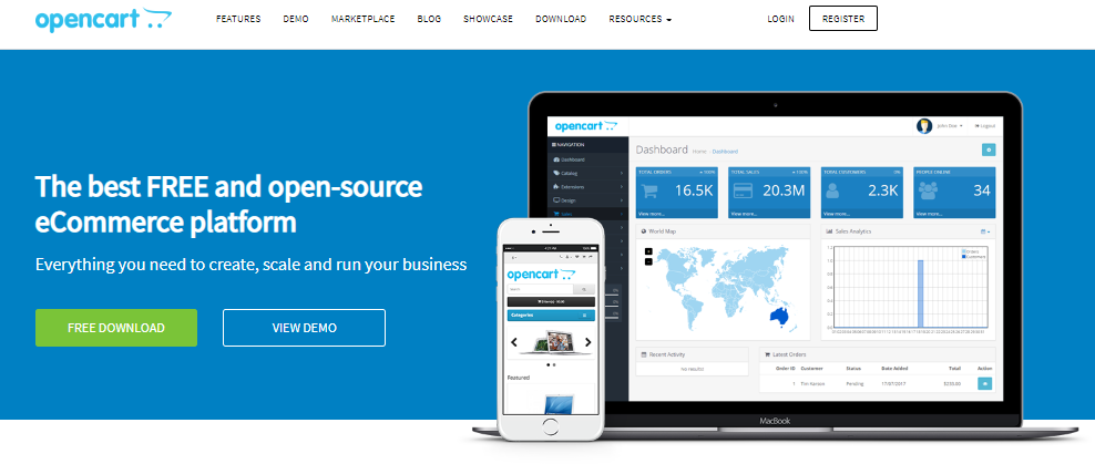 OpenCart
OpenCart es una plataforma de código abierto que llevará tus ventas al siguiente nivel, en tanto que cuenta con tema