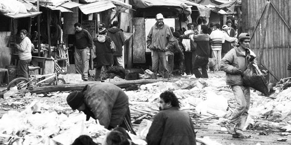 Sectores pobres vivian en inquilanatos en el centro de la ciudad.