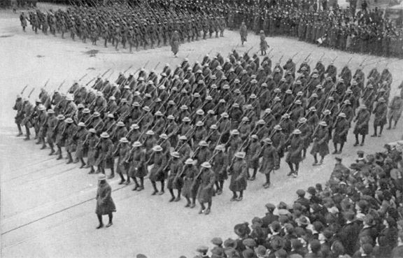 In this photo you can see the large armies built