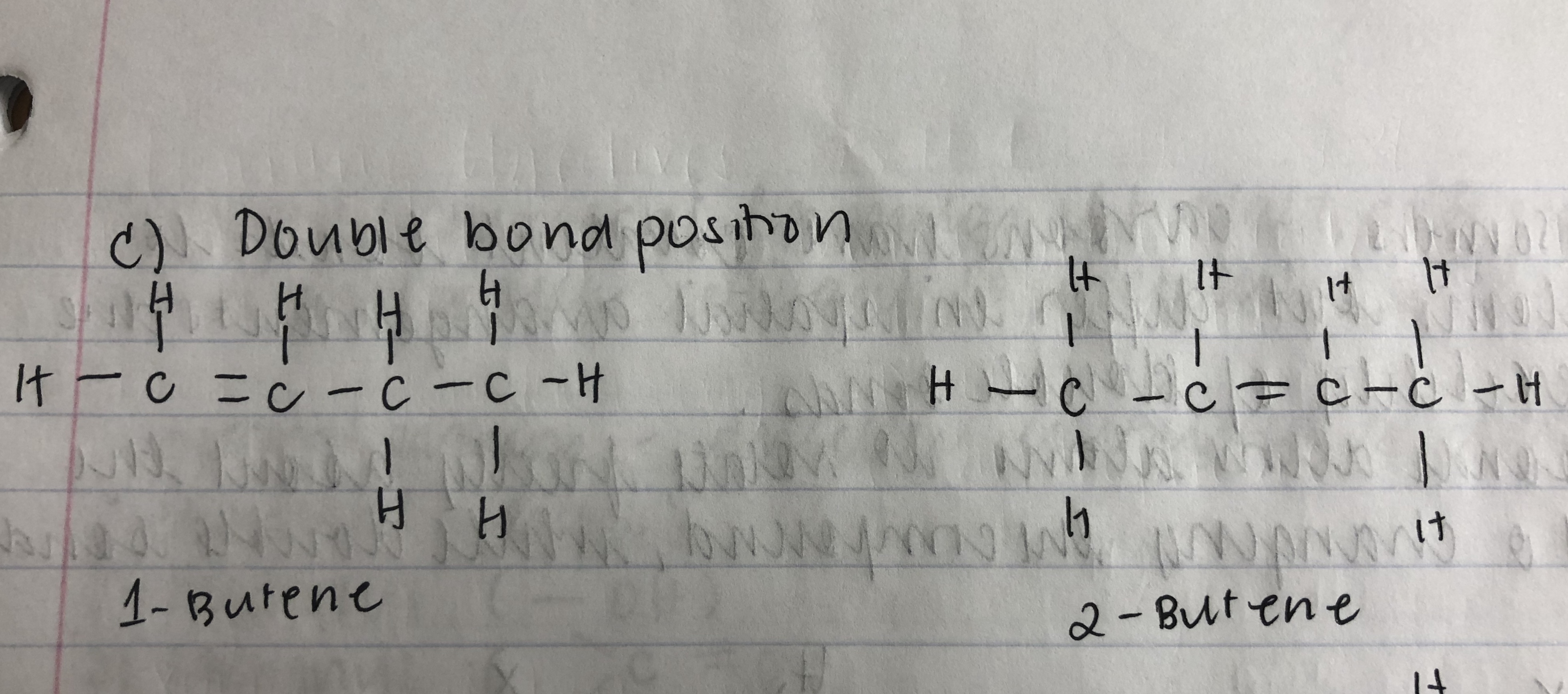 Double bond position
