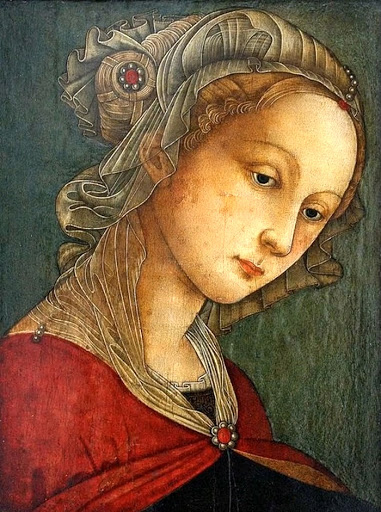 La VERGINE è identificabile con Lucrezia Buti, compagna del Lippi