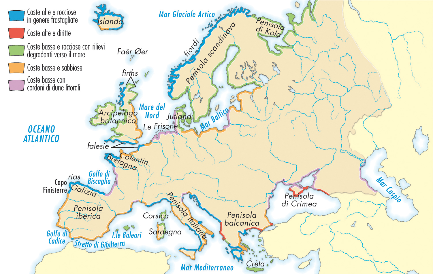 3. Mari, coste e isole in Europa