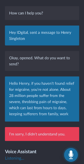 Voice assistance