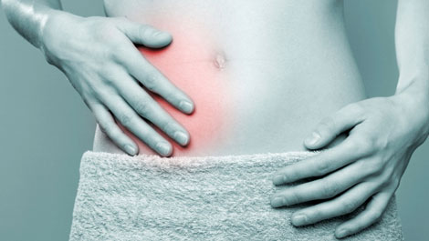 Symptoms in the abdomen