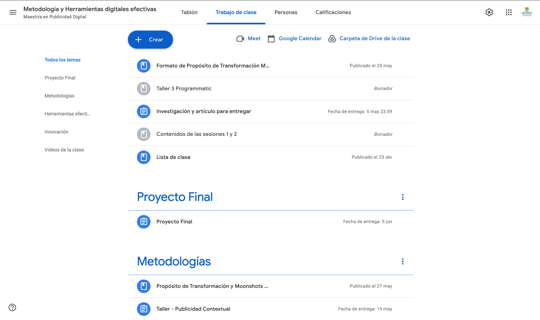 Metodología y Herramientas digitales efectivas