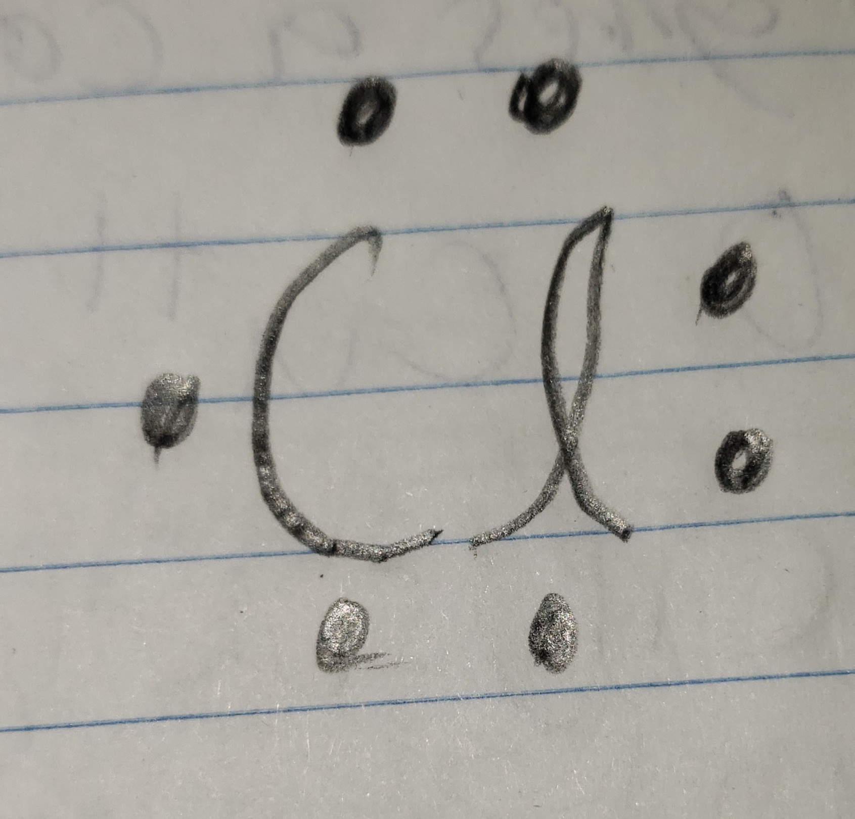 Lewis dot diagram of a
chlorine atom