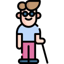 1 chico con visión reducida