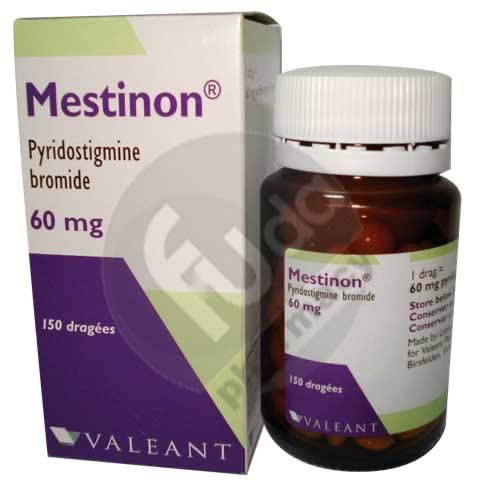 ยา supportive 
1. Mestinon (60) 1x5 po.pc.
กลไกลการออกฤทธิ์ ยาจะออกฤทธิ์โดยยับยั้ง AchE ที่ Synaptic  cleft
ทำให้ ach เพิ่มขึ