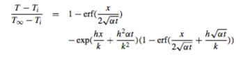 Semi-infinite Slab where(h/k is not<<1)