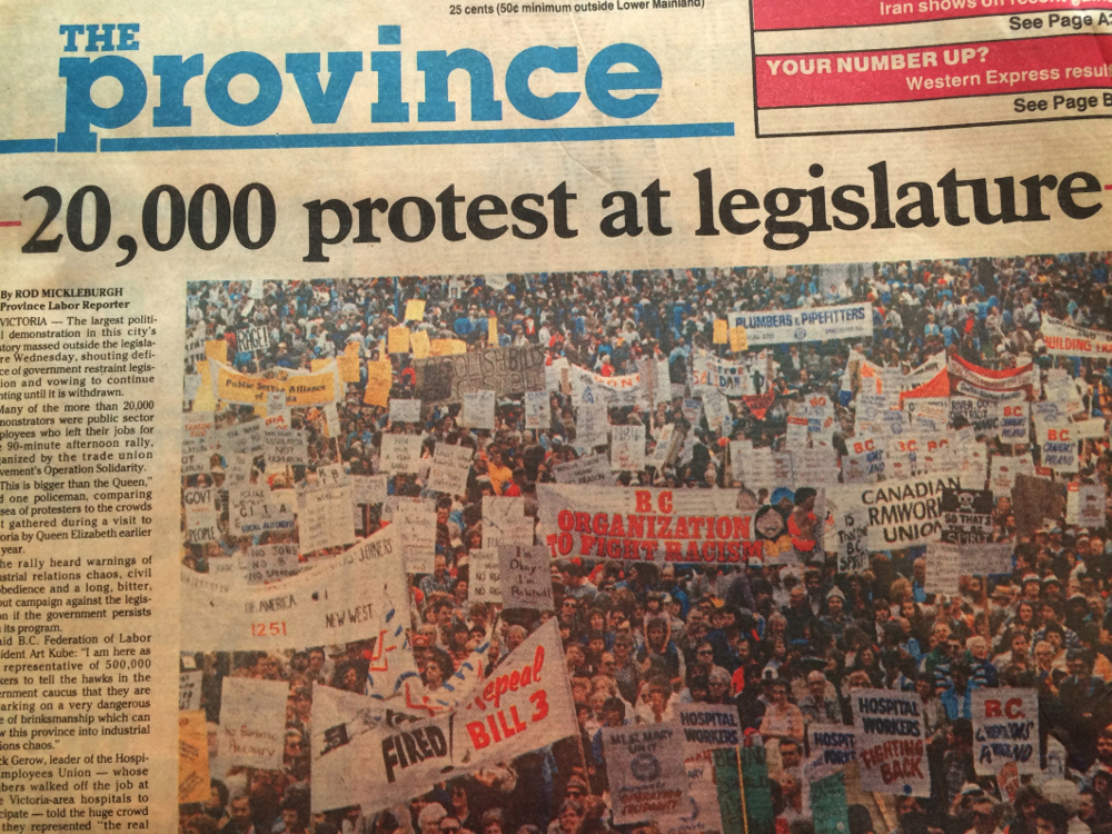 BC legislation protest