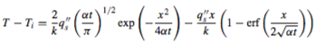 For specified heat flux condition
