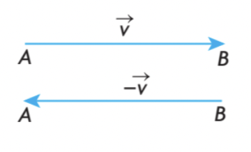 Vectors that are opposite from eachother have the same magnitude and are parallel, however, not the same direction