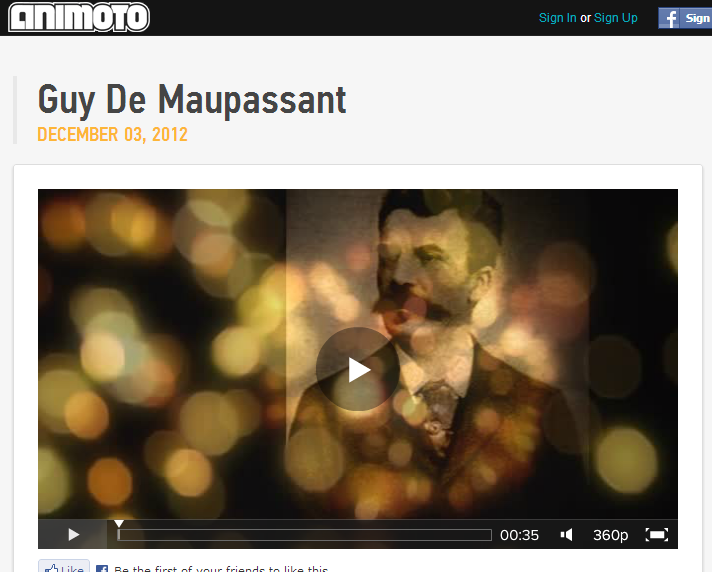 Video/Slideshow su Animoto