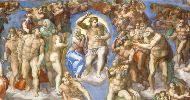 primo anello figure - La scena del Giudizio Universale con Cristo al centro, invece, rappresenta il cristianesimo dopo la nas