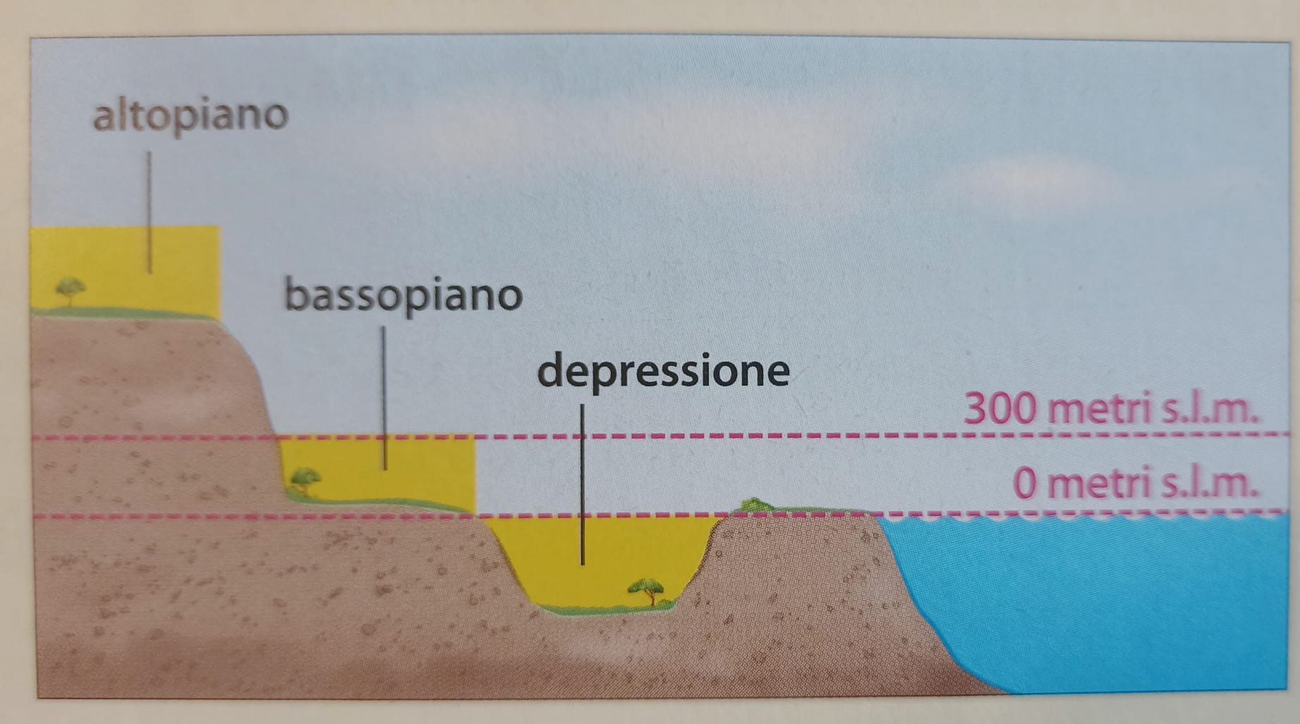 La pianura è un territorio piatto senza rilievi. Posso avere diverse origini:
- ALLUVIONALI: nate dall'accumulo di sedimenti 