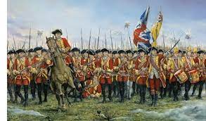 This picture shows the Europeans preparing for battle