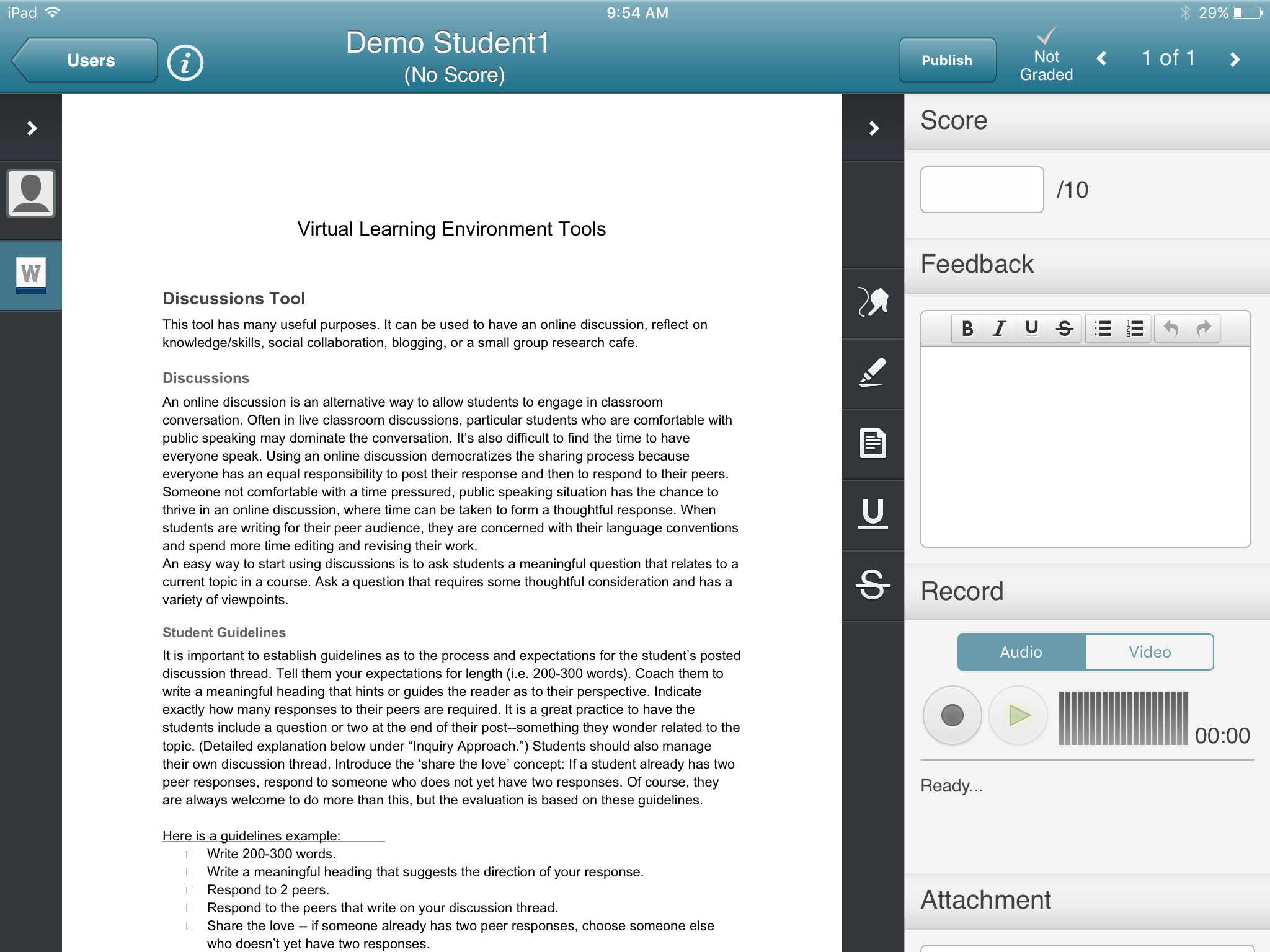 Grader App