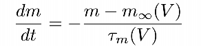 How close is M to its steady state value?
How fast is scaled by time constast (big-slow vv)