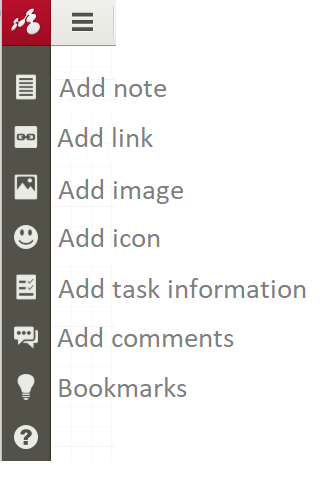 Select an option from the left side bar