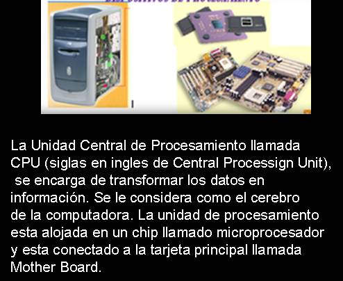 DISPOSITIVOS DE PROCESAMIENTO
